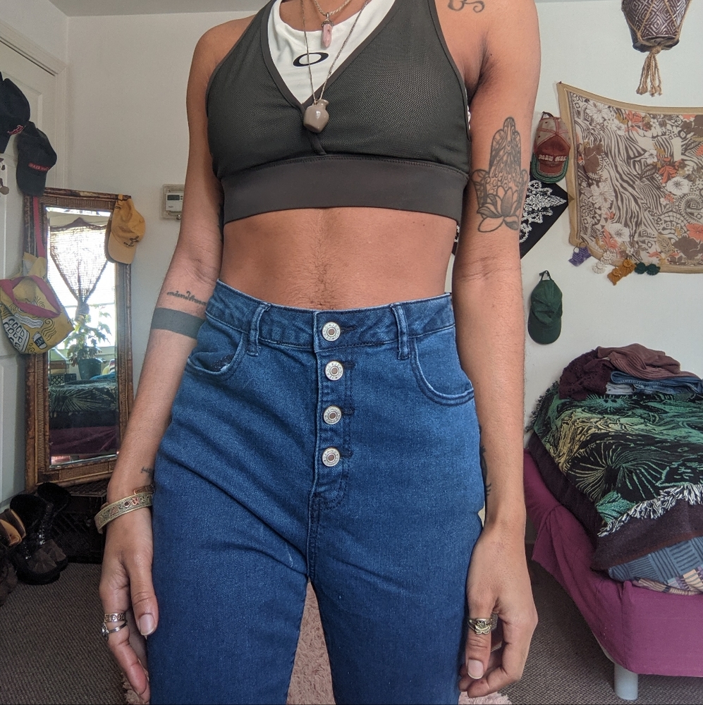 highwasted jean flares